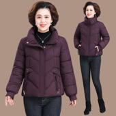 妈妈绒冬冬装 882年秋羽绒棉 中老25 中棉袄短款 年女加棉衣外套新款