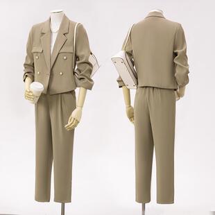 女长袖 新款 套跨子百褶裙三件套装 贸易YLF8022秋冬季 境裤 职业外装