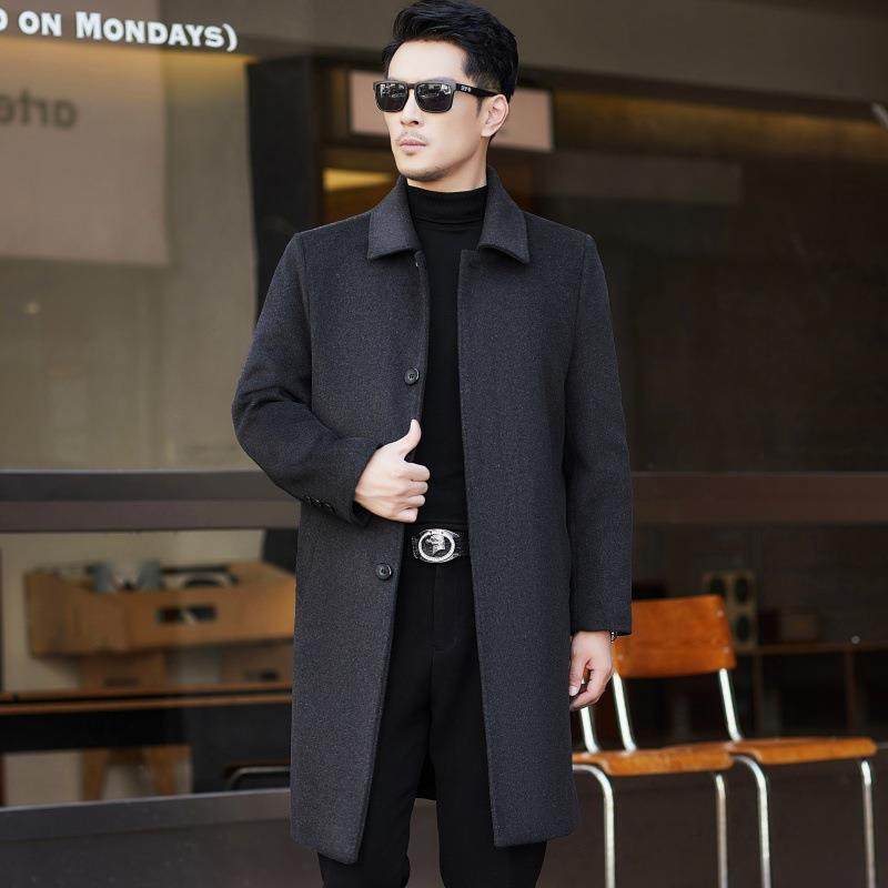 羊绒大衣男中长款毛季加闲厚休男士冬风衣中年爸爸羊呢子1259-KJ,男装,毛呢大衣,淘宝优惠券,粉丝福利购,淘宝优惠卷