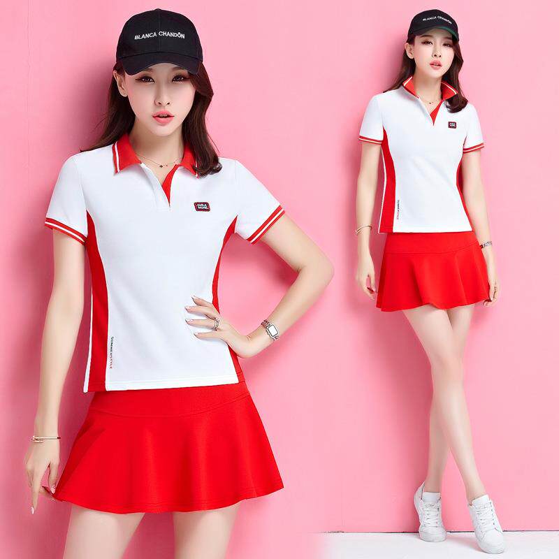 网球服运女动套装夏款短袖短韩版裙裤休闲棒球640749领裙运动新套