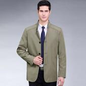 新款 派克6118 中老男年装 秋季 男士 夹商务闲休立领男式 C克衫 外套