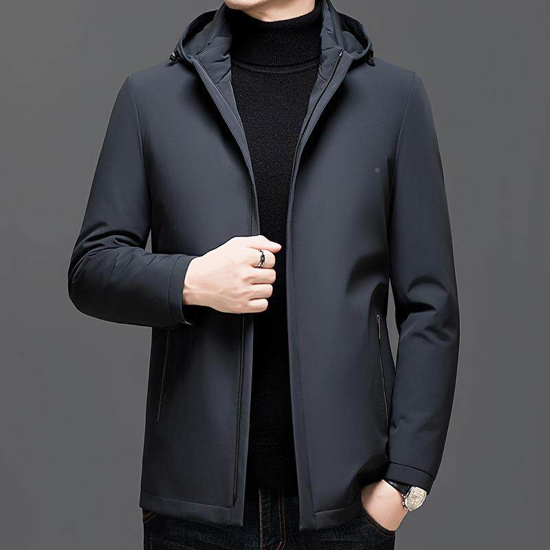 冬外季新款男士高品质鹅羽绒中服套年爸爸装K99-PP保暖抗绒寒外搭