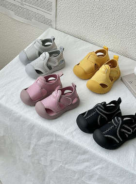 儿童涉水凉鞋cbc童鞋夏季新款男童包头户外溯溪鞋女童运动沙滩鞋