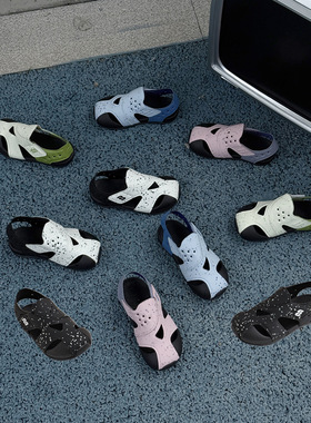 儿童凉鞋cbc童鞋男童户外涉水鞋女童软底包头沙滩鞋宝宝飞机鞋夏