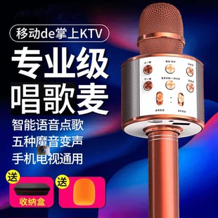 第一等品话筒音箱一体麦克风手机K歌神器自带声卡无线蓝牙