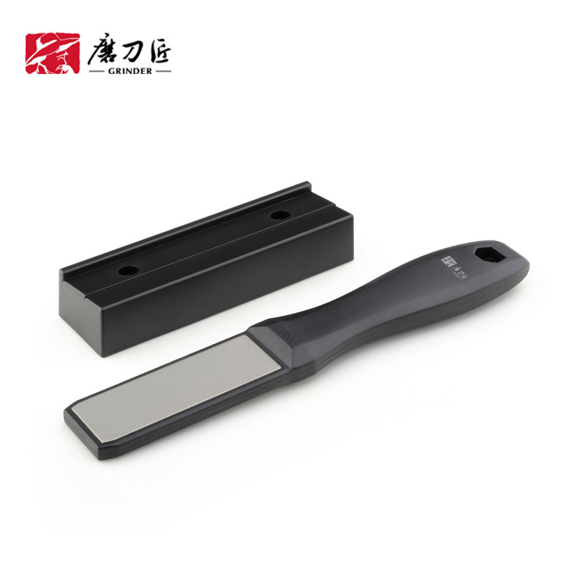 磨刀匠陶瓷刀专用磨刀器神器双面金刚石油石磨刀石家用快速磨刀棒