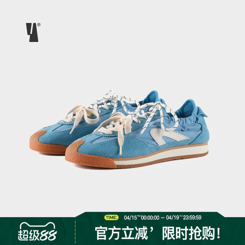VEEMES复古蓝色德训鞋