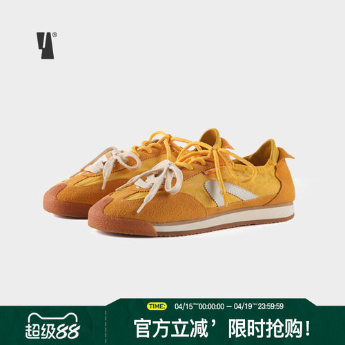 VEEMES复古黄色德训鞋情侣款