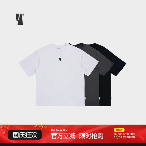 veemes短袖男女品牌logo山系T恤