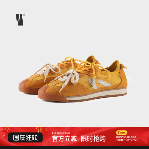 VEEMES复古黄色德训鞋情侣款