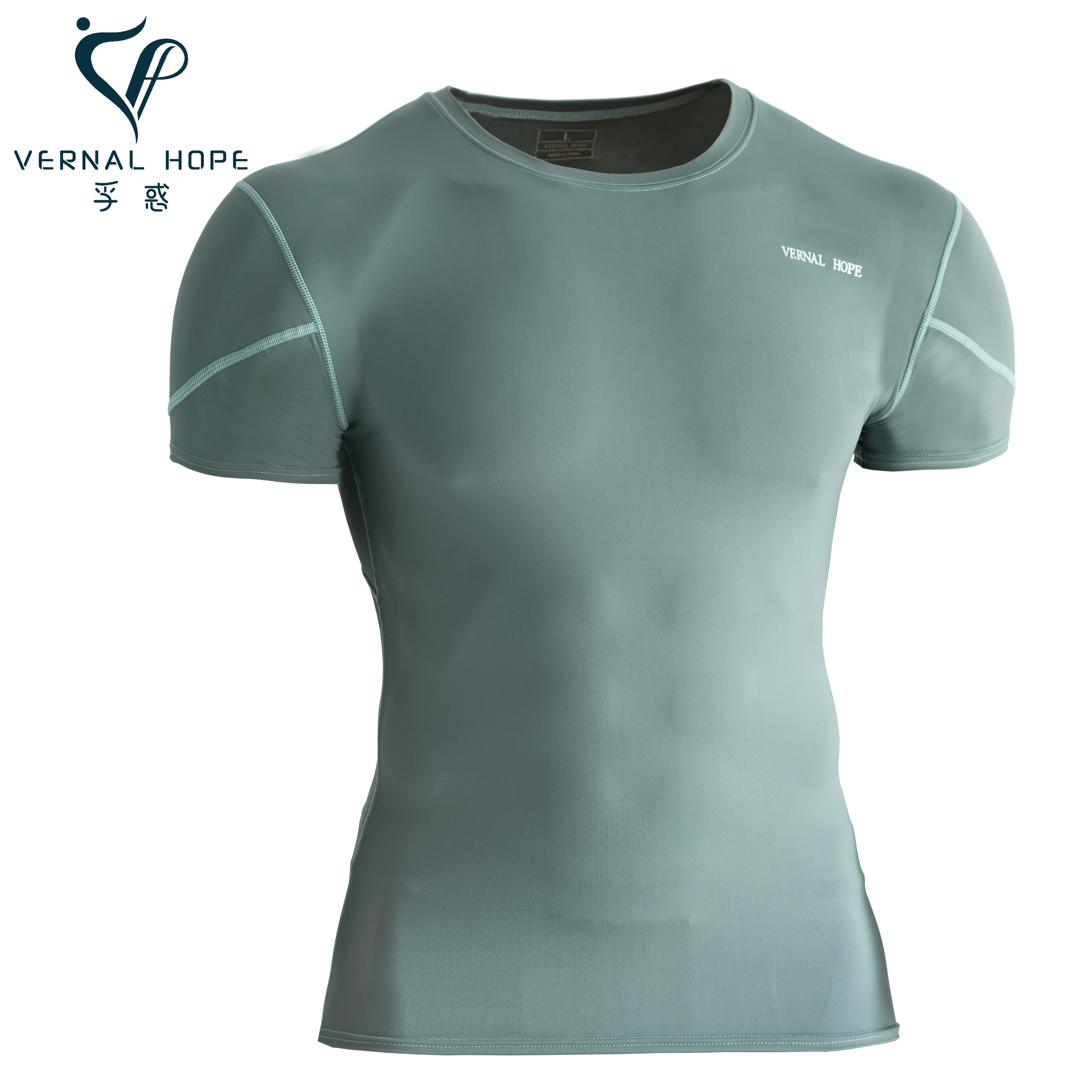 孚惑2025健身跑步紧身衣男运动训练速干弹力超薄压缩衣短袖T恤夏