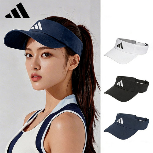 正品Adidas阿迪达斯空顶帽女士户外骑行马拉松防晒遮阳跑步男帽子