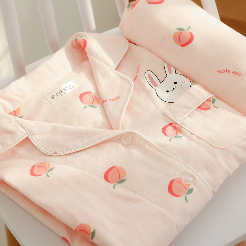 家时光月子服夏季薄款纯棉产后孕妇睡衣哺乳衣5月份4待产服家居服