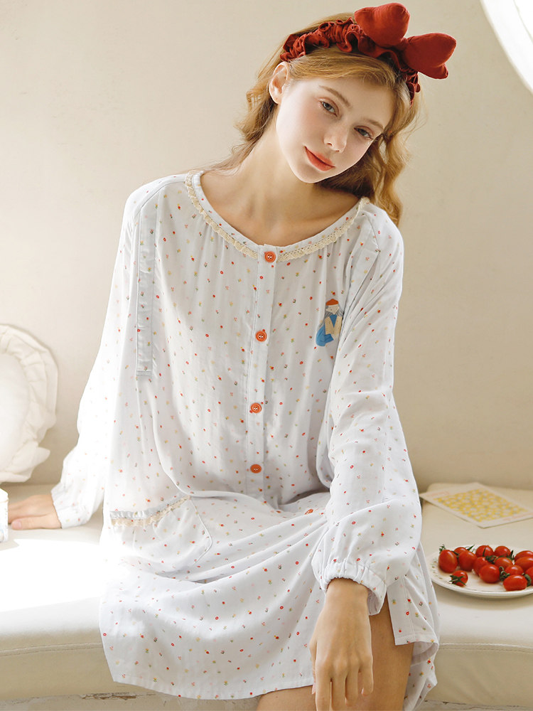 홈 시간 간호 잠옷 여름 얇은 산후 대나무 면화 출산 잠옷 복장 간호 복장 출산 실 홈 복장