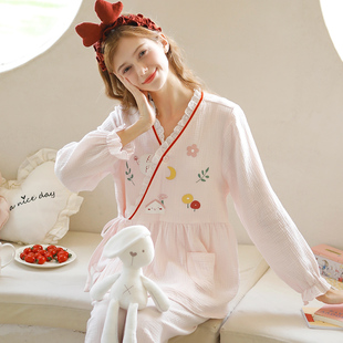 家时光月子服夏季 产后孕妇睡衣怀孕期宽松哺乳产妇待产家居服 薄款