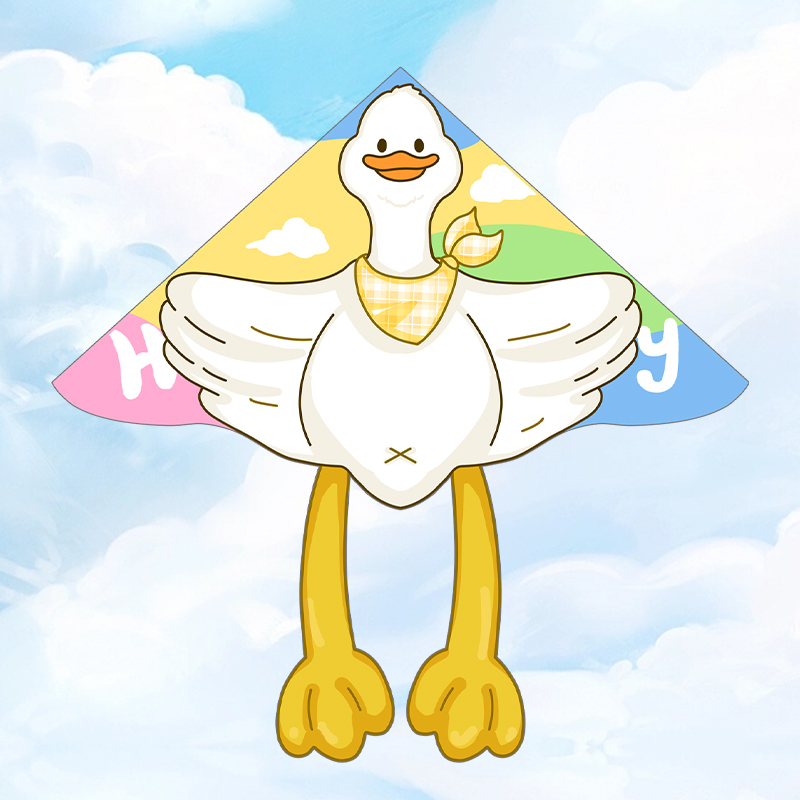 两只脚丫空中划水动态大鹅风筝