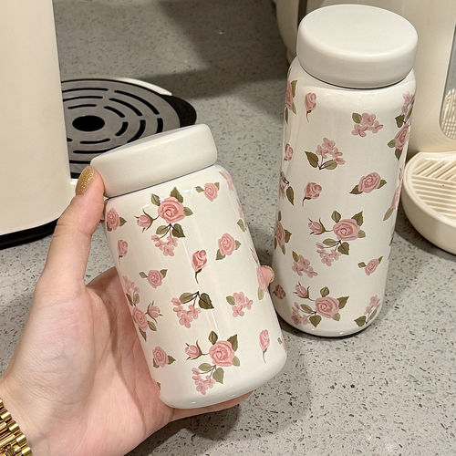 水杯女士新款2026高颜值保温杯便携小巧316不锈钢杯子外带咖啡杯