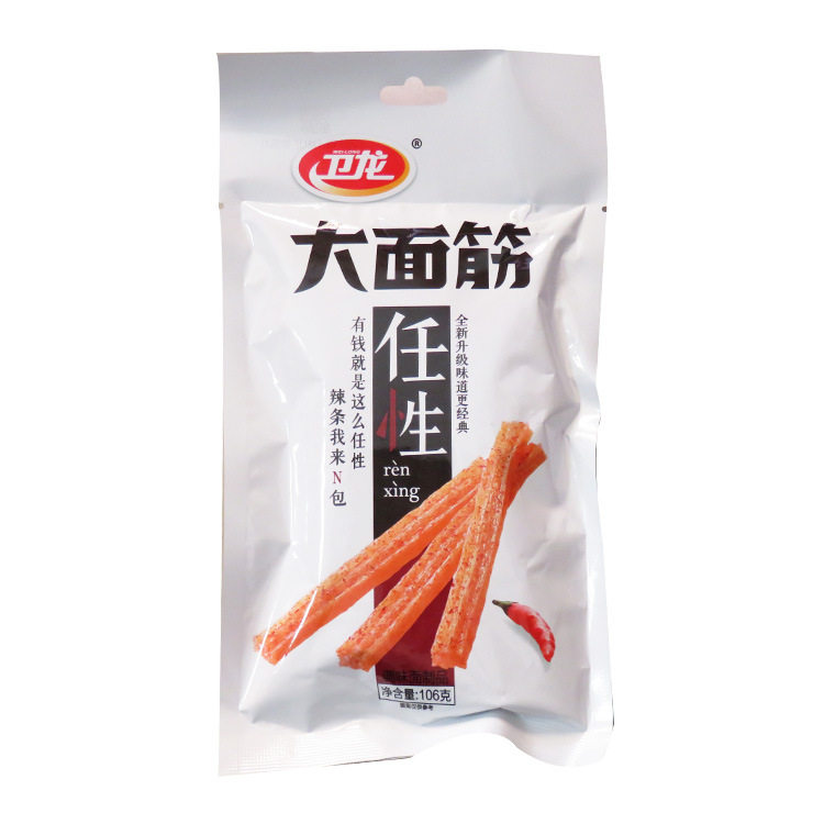 山姆超市代购卫龙辣条106g大小面筋大面筋大小辣棒散装小面筋休闲