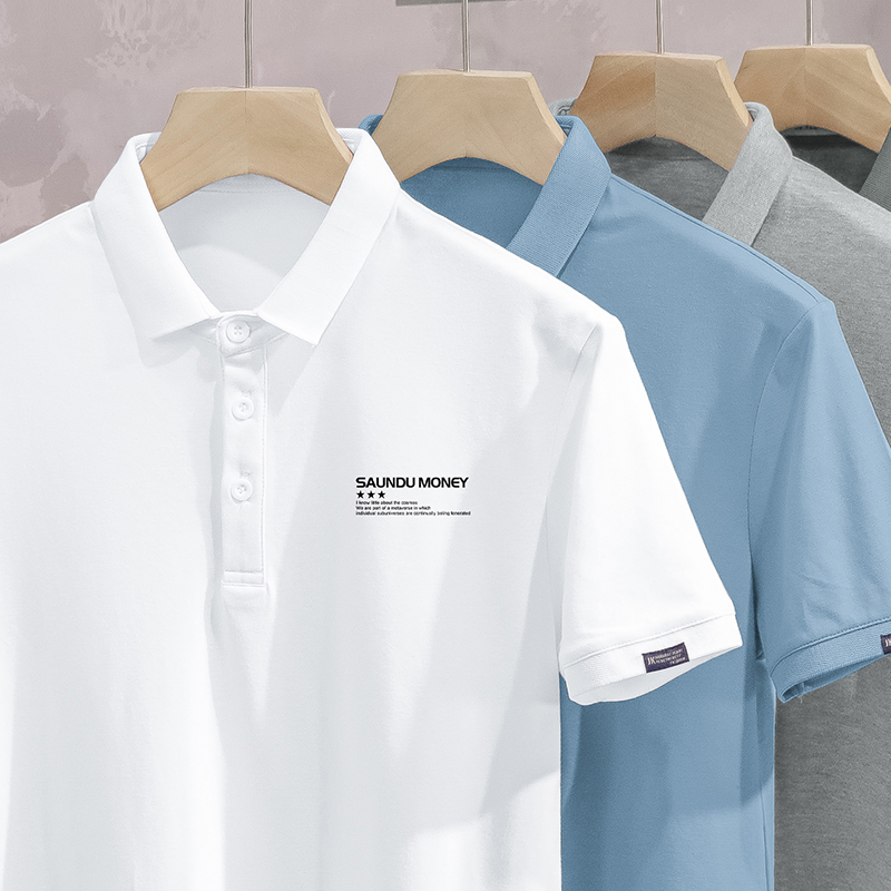 珠地POLO衫翻领短袖T恤冰丝凉感