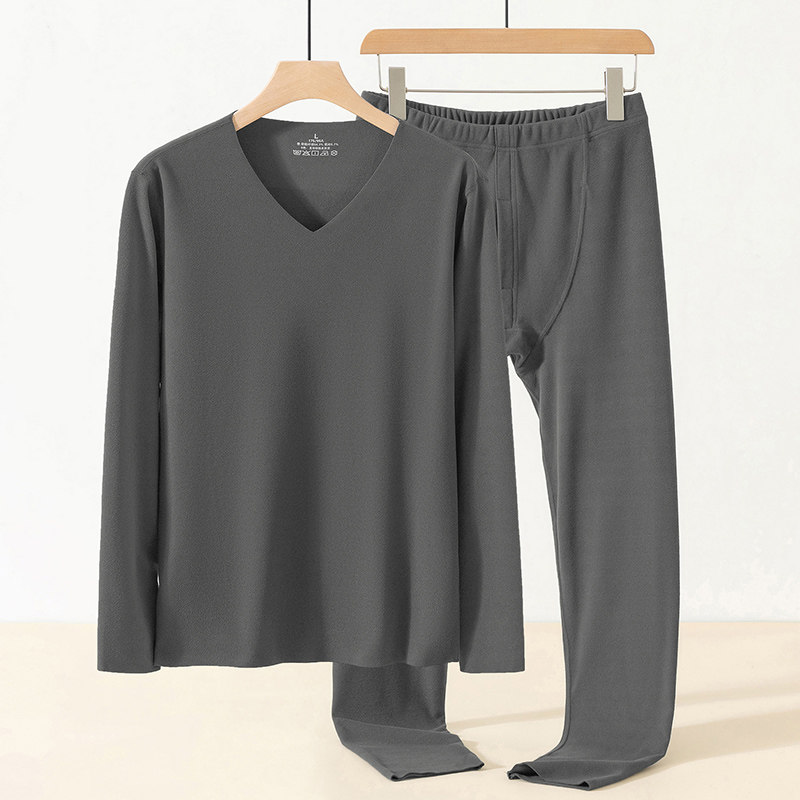 德绒保暖内衣男士套装冬季双面绒无痕V领长袖t恤防寒发热秋衣秋裤,男装,休闲运动套装,淘宝优惠券,粉丝福利购,淘宝优惠卷