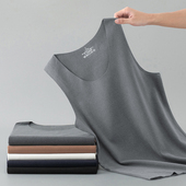 德绒保暖背心男冬季 无痕防寒发热内衣双面绒打底内穿坎肩无袖 吊带