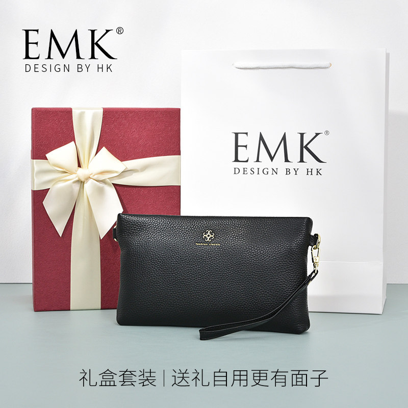 真皮手拿包女小包软皮简约女士手包女大容量手抓包送妈妈礼物品牌