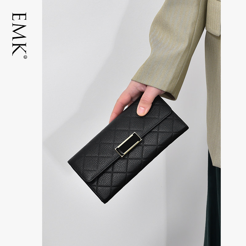 真皮长款钱包女士精致高档2025新款头层牛皮妈妈皮夹简约气质钱夹