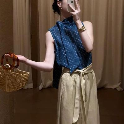 法式小资上衣女夏薄款高