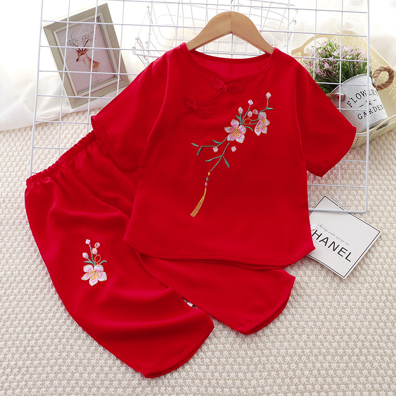 套装新品棉绸1-6岁女孩汉服