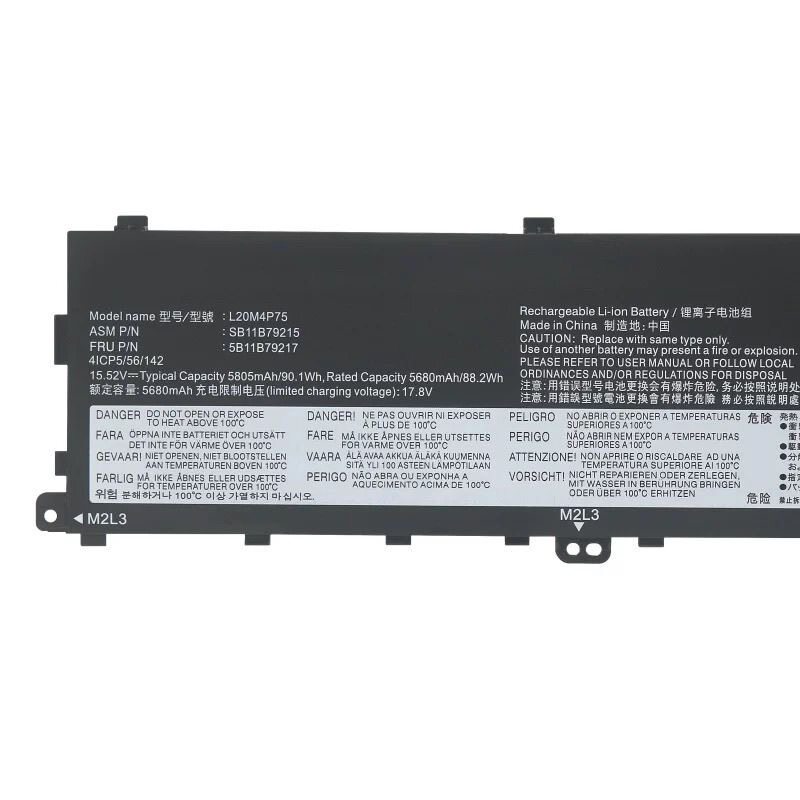 适用于联想P1 Gen4 隐士4代 Extreme 4th L20D4P75 L20M4P75电池
