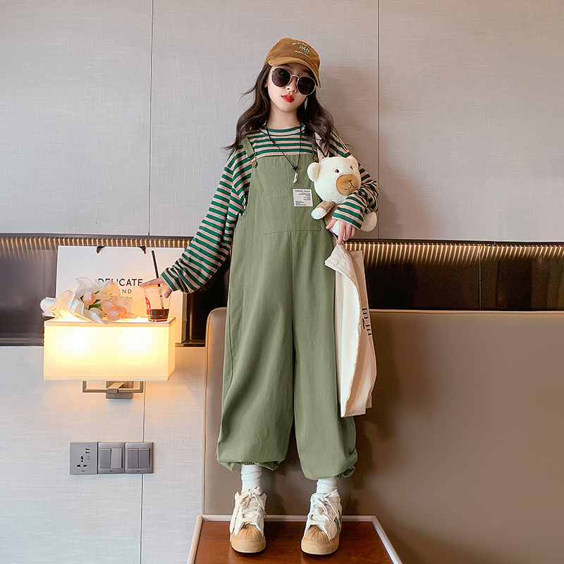 女童背带裤春装儿童春秋裤子