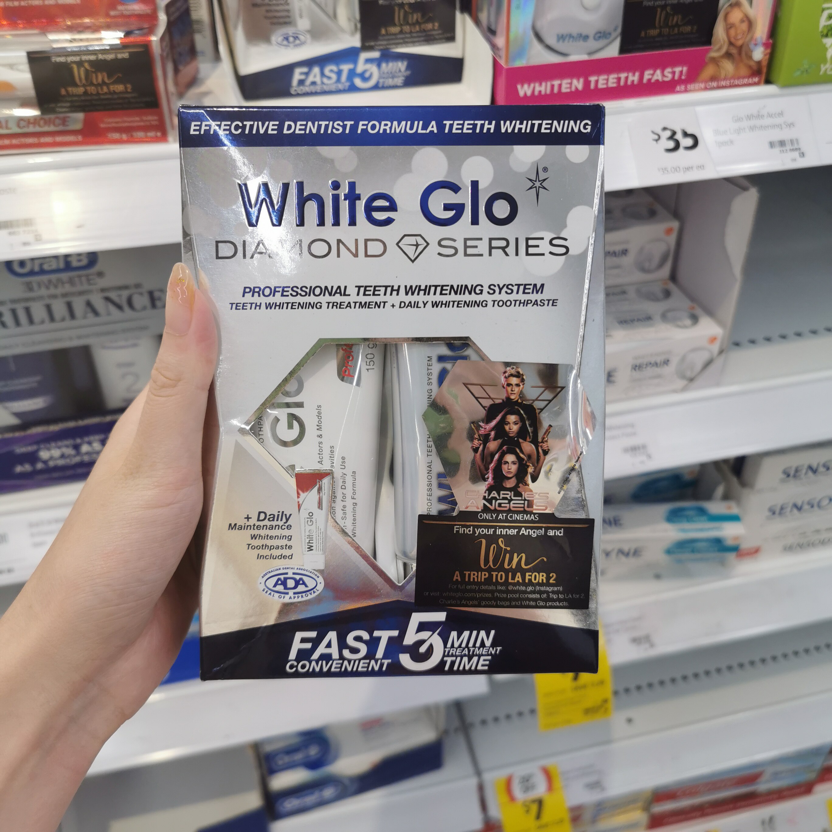 Mika Australia Agency purchase White Glo Diamonds series Tooth skin whitening suit toothpaste Essence Remove tooth stainsin the Care cleaners/Sanitary napkins/Paper/Aromatherapy , Shampoo bath/Personal cleanliness , Oral Care , Toothpaste  category - from Buy2taobao.com to provide professional Taobao agent buy service
