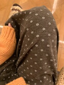 PINKMOON 秋冬百搭长裤 小花裤 直筒显瘦遛弯休闲裤