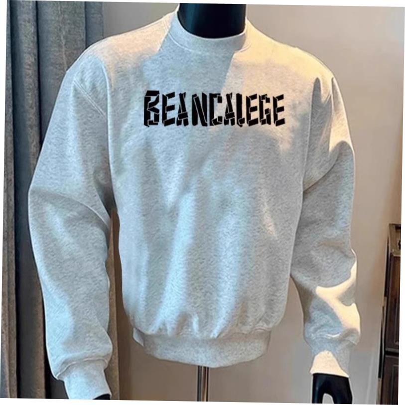 春秋美式字母圆领卫衣