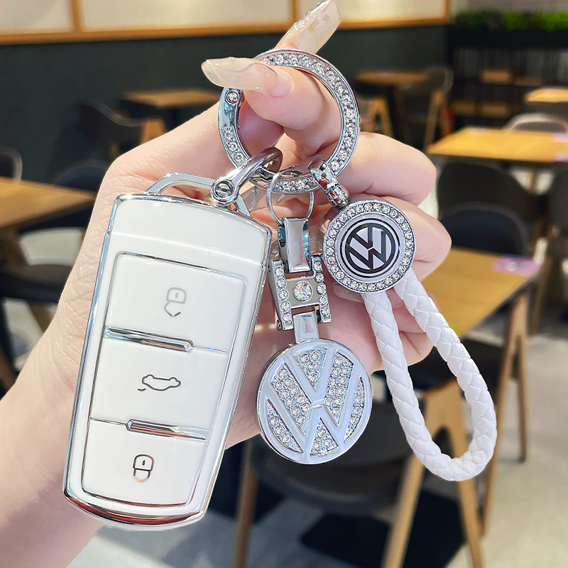 适用23款帕萨特钥匙套2023款大众迈腾330包b8扣男士新cc壳女专用