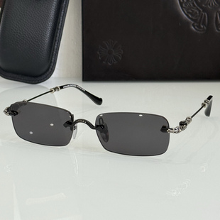 PILLS III无边框墨镜 蔡司镜片太阳镜 18K金电镀十字花金属镜腿