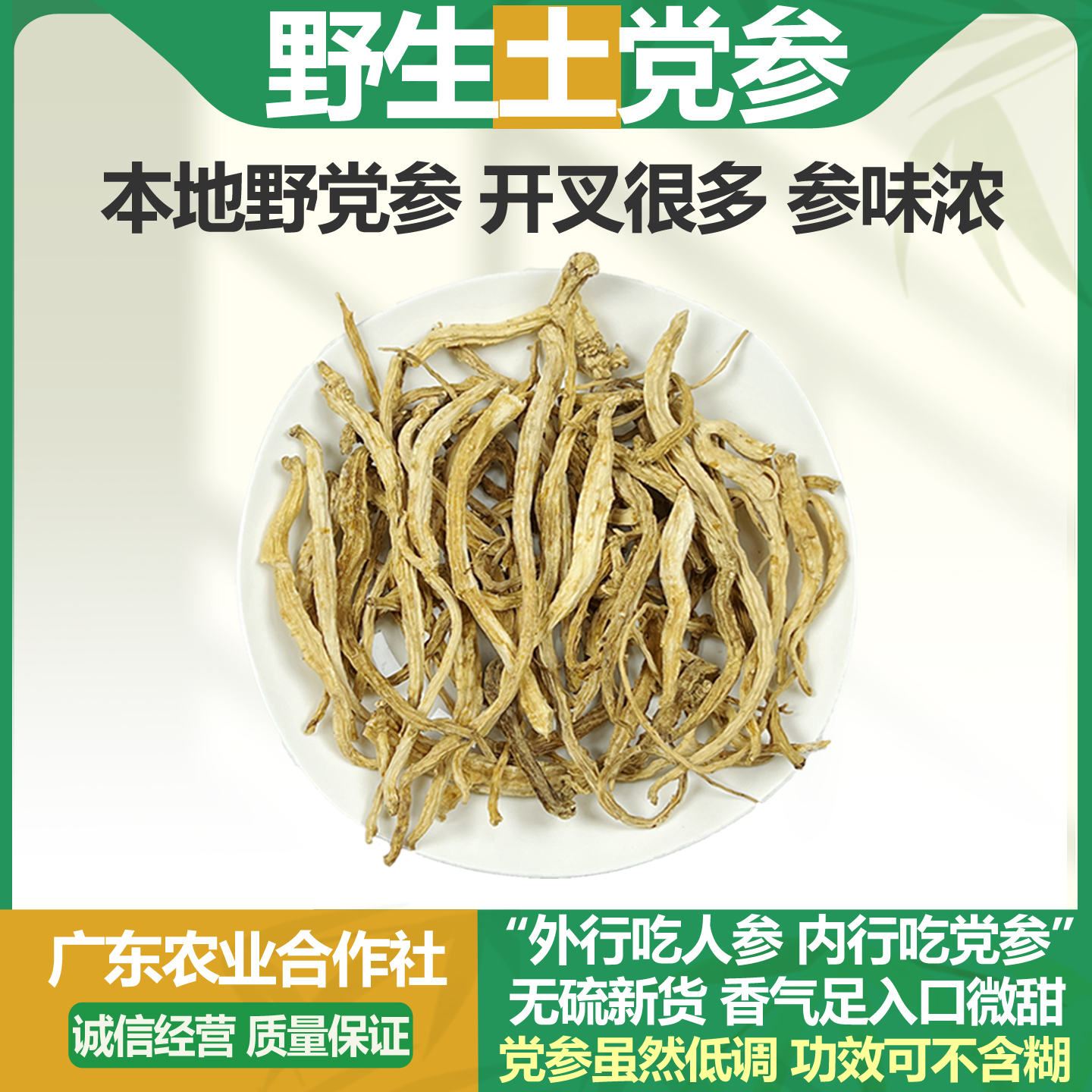 正宗野生本地土党参整根特级无硫中药材奶浆根土羊乳煲汤材料干货