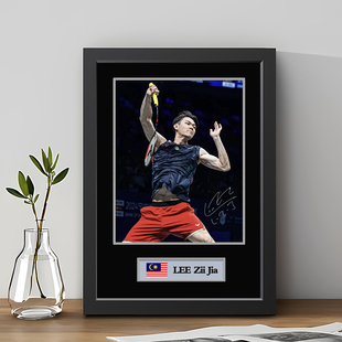 李梓嘉相框羽毛球星卧室宿舍装饰挂画桌面摆件创意体育礼物定制