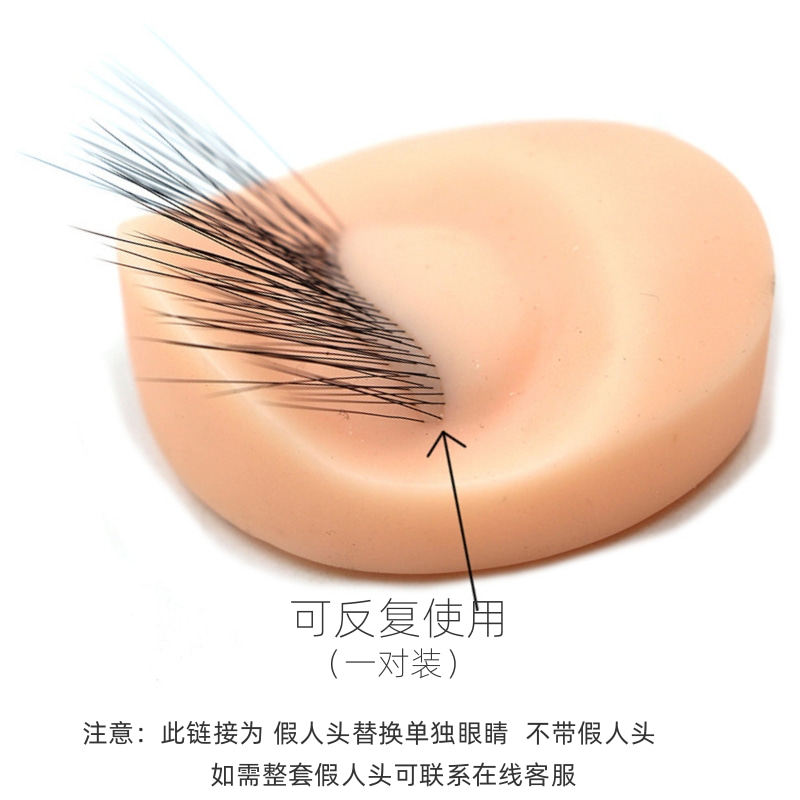 电眼女王自带睫毛人头眼睛嫁接睫毛练习美睫练习单独眼睛初学者