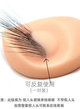 电眼女王自带睫毛人头眼睛嫁接睫毛练习美睫练习单独眼睛初学者