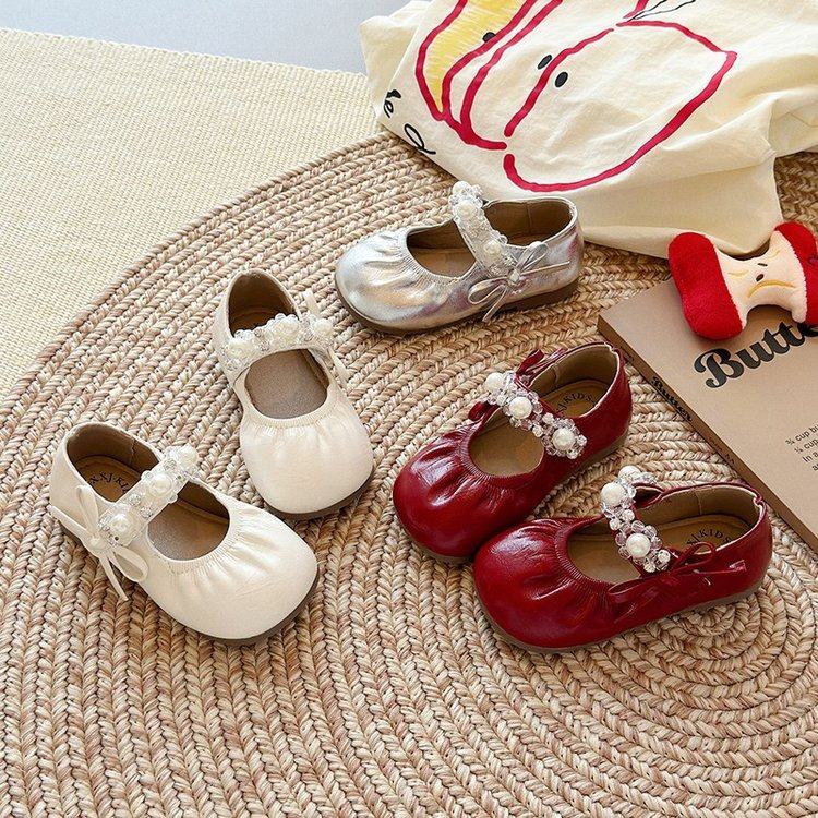女童小皮鞋2025新款秋季韩版串珠儿童公主鞋软底小女孩配礼服单鞋,童鞋/婴儿鞋/亲子鞋,皮鞋,淘宝优惠券,粉丝福利购,淘宝优惠卷