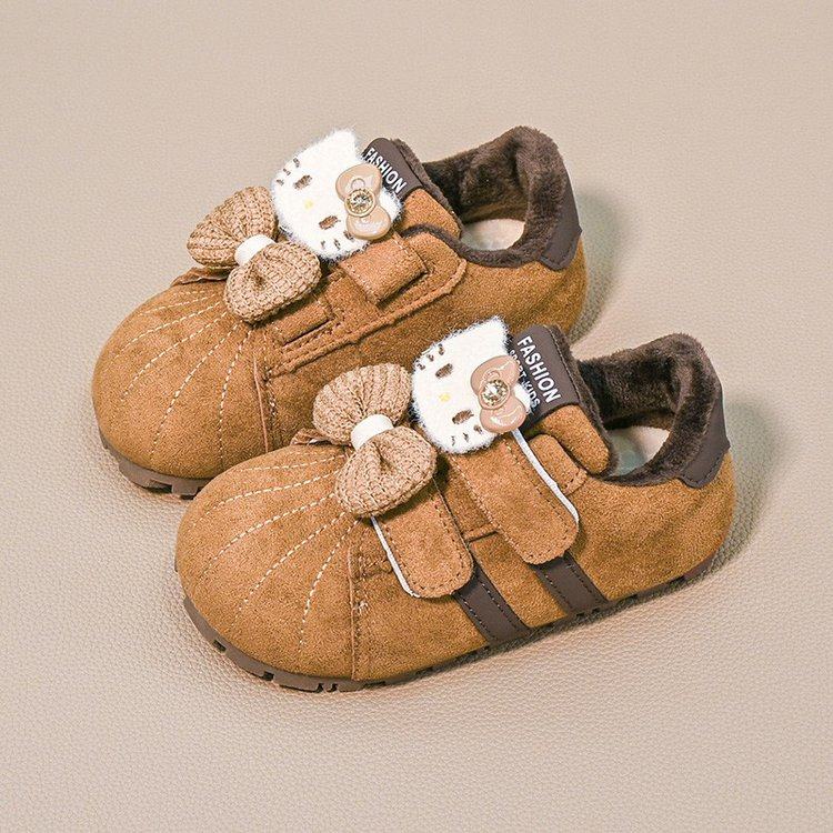 女童卡通KT猫加绒勃肯鞋2025秋冬季新款女孩软底保暖公主鞋魔术贴,童鞋/婴儿鞋/亲子鞋,运动鞋,淘宝优惠券,粉丝福利购,淘宝优惠卷