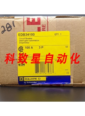 工业配件EDB34100 3 POLE 100 AMP 480V BOLT ON 断路器