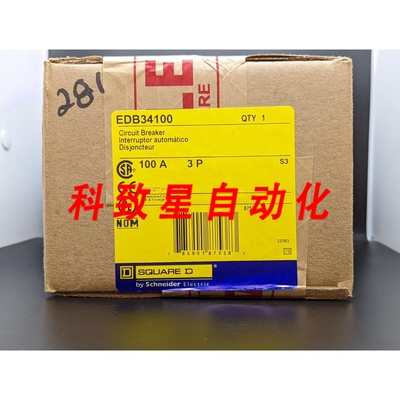 工业配件EDB34100 3 POLE 100 AMP 480V BOLT ON 断路器