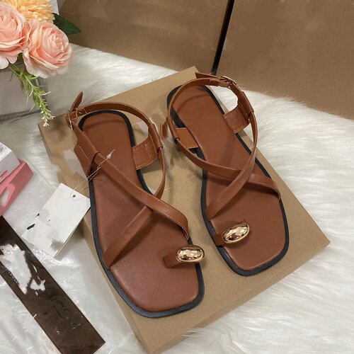 2024夏欧美非洲外贸平底凉鞋女鞋 ZA Flat Sandals Women African