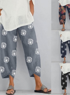 Loose Trousers Cotton Linen Wide Leg Pant Loose Summer Pants