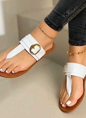 Women s shoes large size flat sandals women slippers凉拖41码