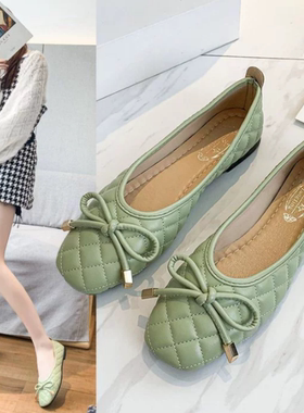 Women Casual Boat Shoes Sretch Fabric Ballet Flats Butterfly