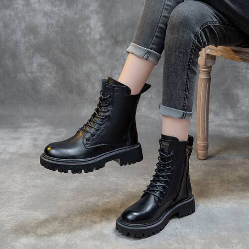 Martin Boots Women's Autumn New Boots Thick soled Shoes鞋子
