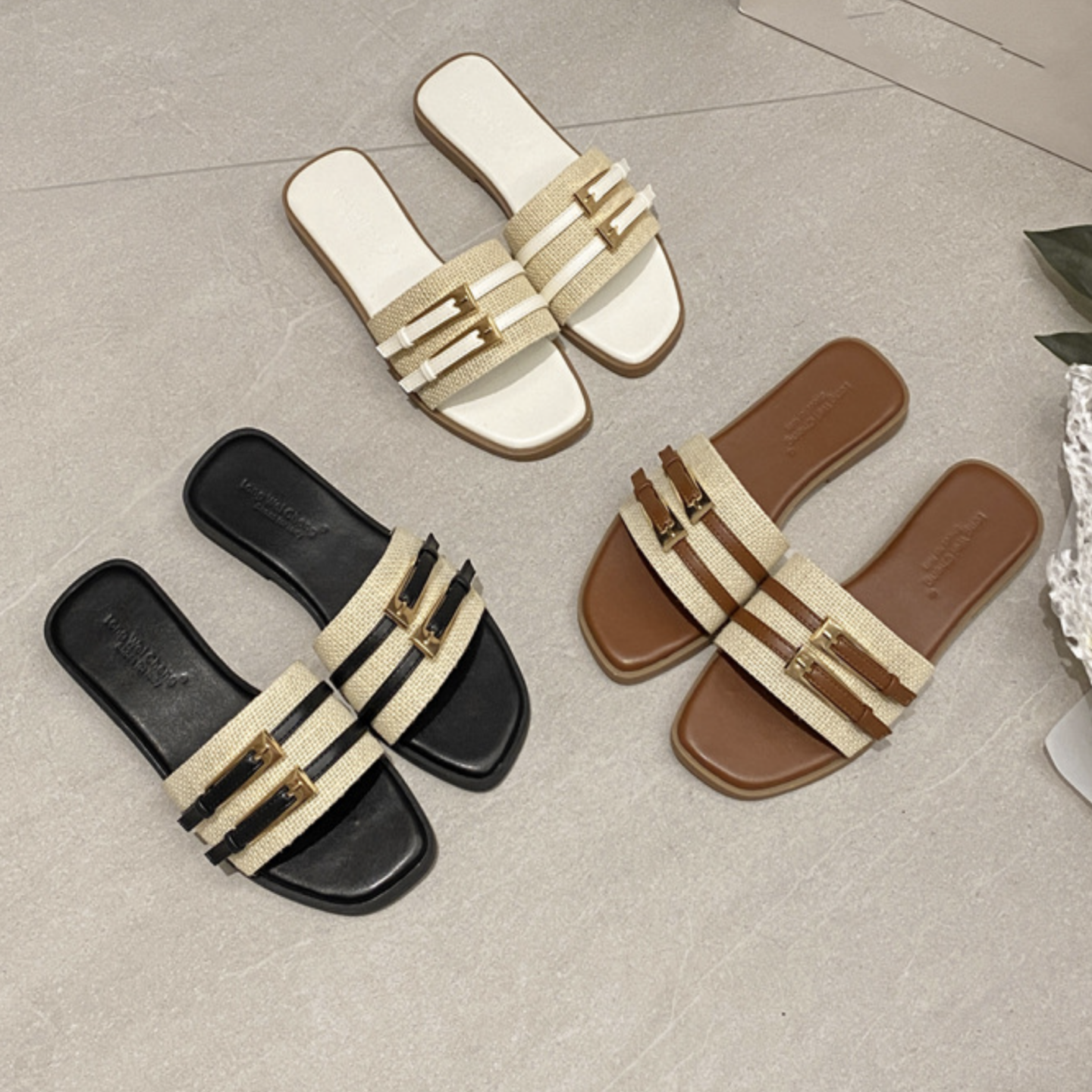 2025夏新款平底一字凉拖凉鞋仙女鞋子外穿Flat Sandals Slippers,女鞋,一字拖,淘宝优惠券,粉丝福利购,淘宝优惠卷